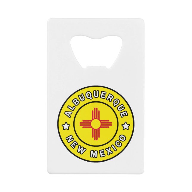 Albuquerque New Mexico Credit Card Bottle Opener (Front)