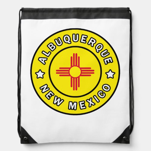 Albuquerque New Mexico Drawstring Bag