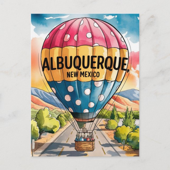 Albuquerque New Mexico Hot Air Balloons  Postcard (Front)