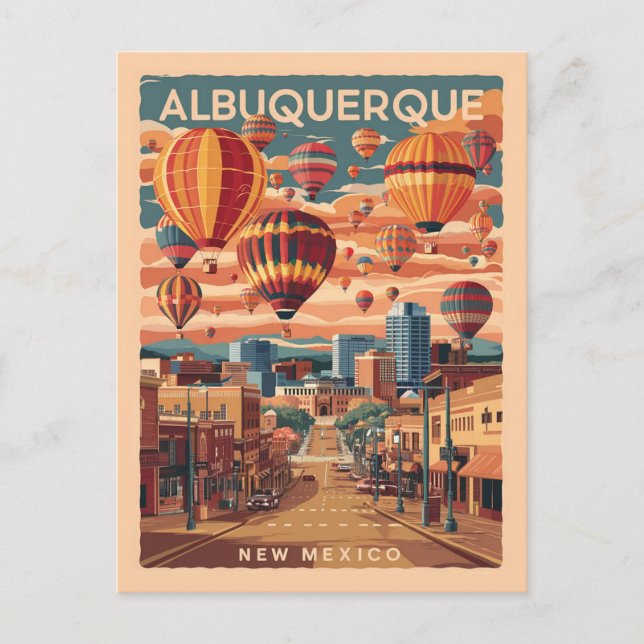 Albuquerque, New Mexico , Hot Air Balloons Postcard (Front)
