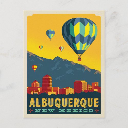Albuquerque New Mexico  Hot Air Balloons Postcard