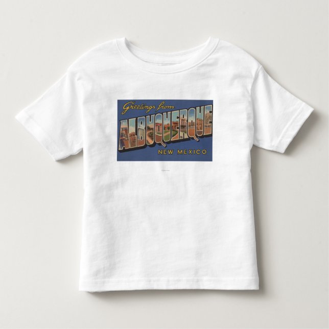 Albuquerque, New Mexico - Large Letter Scenes Toddler T-shirt (Front)