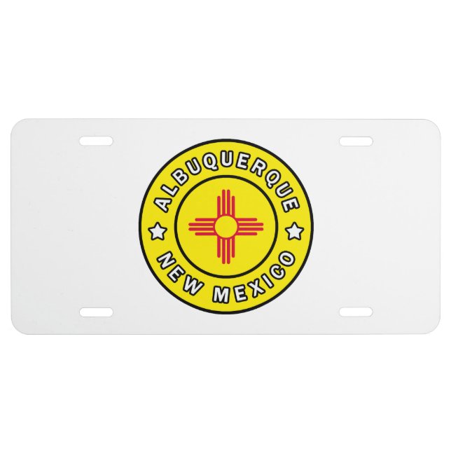 Albuquerque New Mexico License Plate (Front)