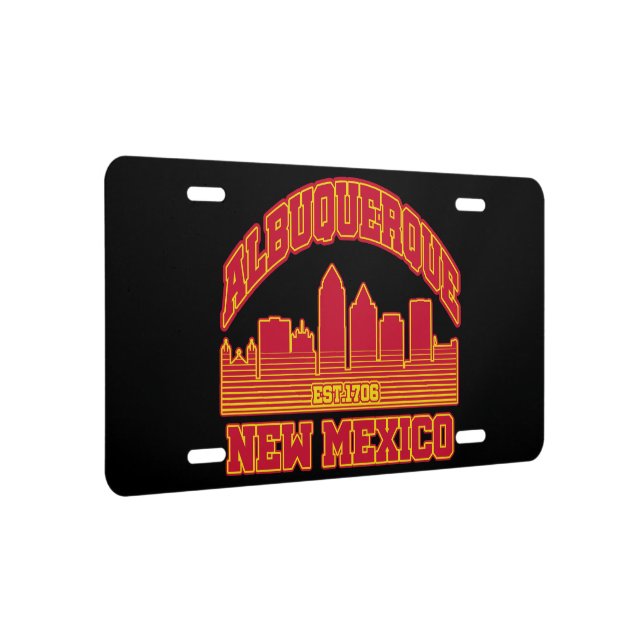 Albuquerque,New Mexico License Plate (Right)