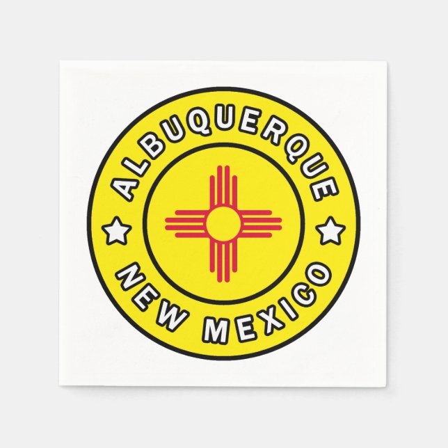 Albuquerque New Mexico Napkins (Front)