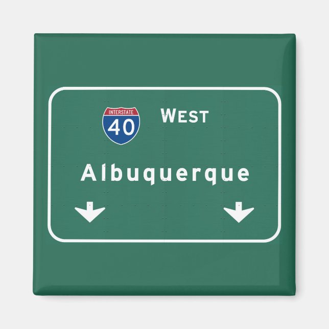 Albuquerque New Mexico nm Interstate Highway : Magnet (Front)