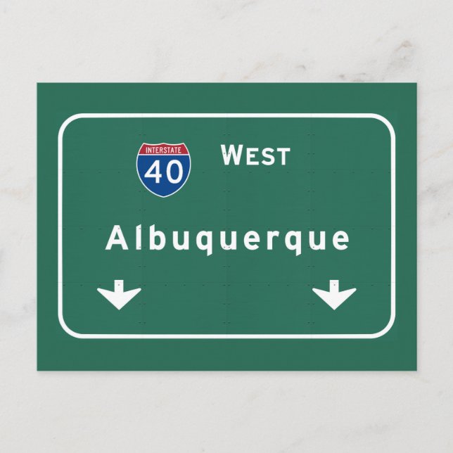 Albuquerque New Mexico nm Interstate Highway : Postcard (Front)
