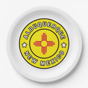 Albuquerque New Mexico Paper Plates