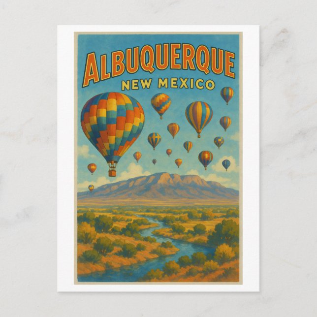 Albuquerque New Mexico Postcard (Front)