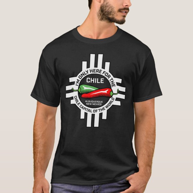 Albuquerque New Mexico Red Green Chile Capital of  T-Shirt (Front)