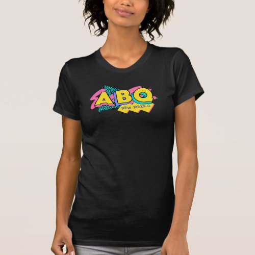 Albuquerque New Mexico Retro 90s Logo T_Shirt