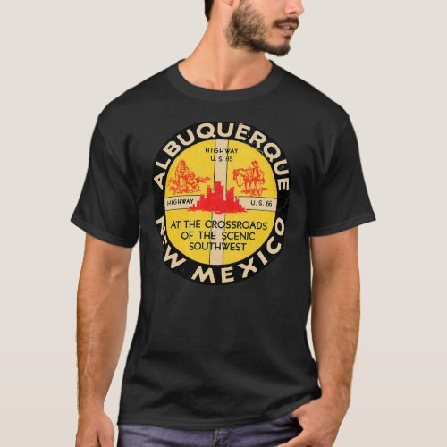 Albuquerque New Mexico Route 66 Vintage T_Shirt