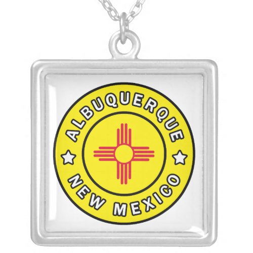 Albuquerque New Mexico Silver Plated Necklace