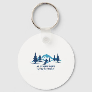 Albuquerque New Mexico Ski Resort Skiing Skier  Keychain