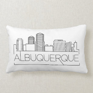 Albuquerque, New Mexico Skyline Lumbar Pillow