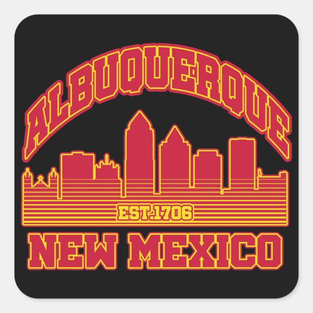Albuquerque,New Mexico Square Sticker (Front)