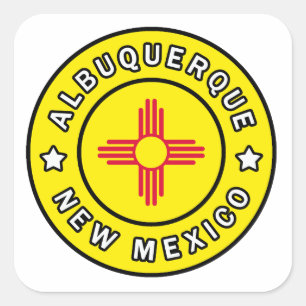 Albuquerque New Mexico Square Sticker