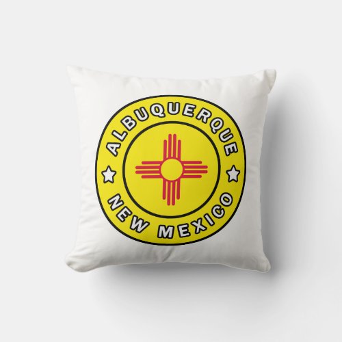Albuquerque New Mexico Throw Pillow