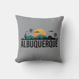 Albuquerque New Mexico Throw Pillow