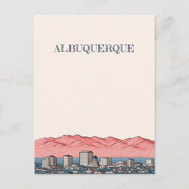 Albuquerque New Mexico Travel Postcard (Front)