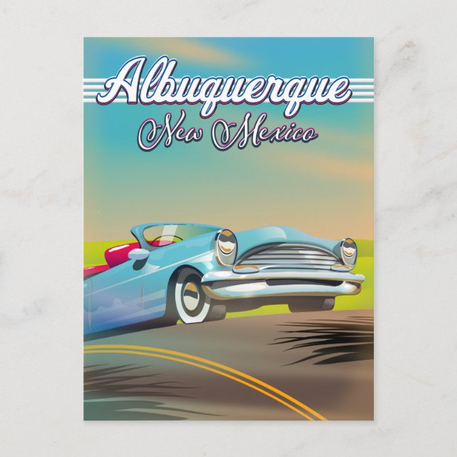 Albuquerque New Mexico travel poster Postcard (Front)