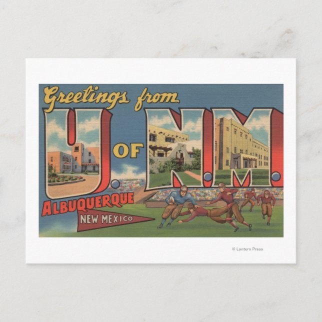 Albuquerque, New Mexico - University of NM Postcard (Front)