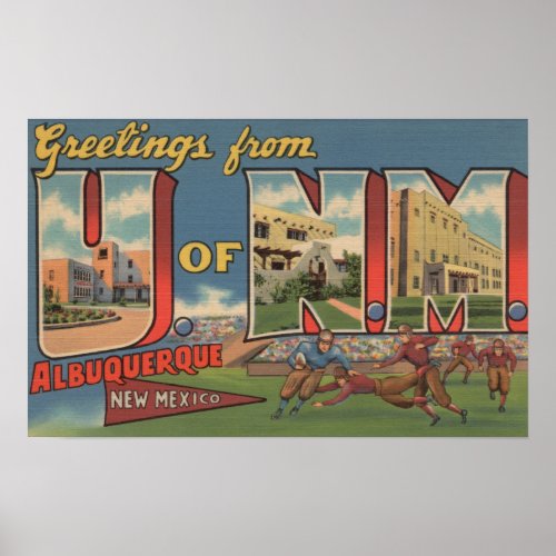 Albuquerque New Mexico _ University of NM Poster