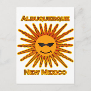 Albuquerque New Mexico USA Sun Logo Postcard