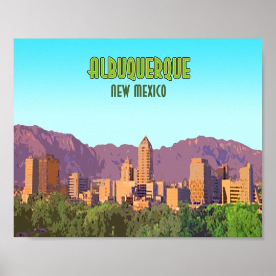 Albuquerque New Mexico Vintage Poster