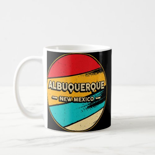 Albuquerque Retro Vintage Sunset Us State New Mexi Coffee Mug