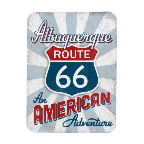 Albuquerque Route 66 Vintage America New Mexico Magnet