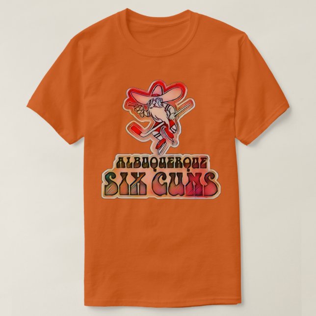 Albuquerque Six Guns Hockey T-Shirt (Design Front)