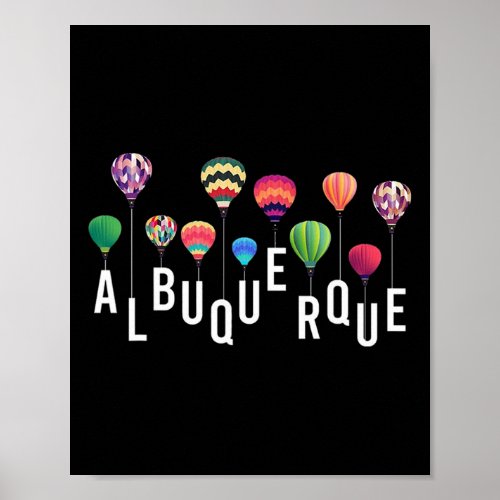 Albuquerque Skybound Hot Air Balloon Adventure Col Poster