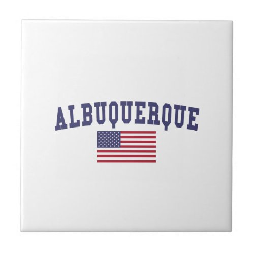 Albuquerque US Flag Tile