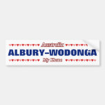 [ Thumbnail: Albury–Wodonga - My Home - Australia; Hearts Bumper Sticker ]