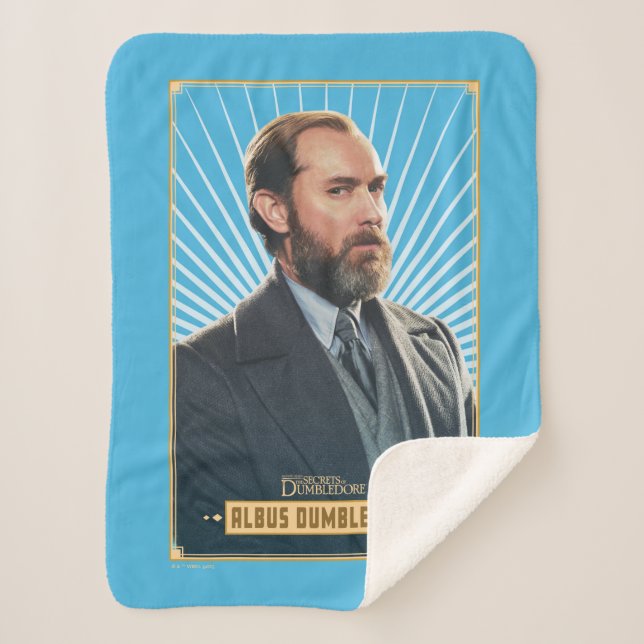 Albus Dumbledore Character Graphic Sherpa Blanket (Front)