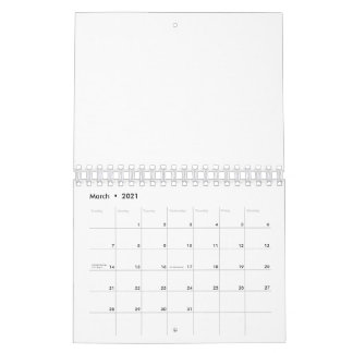 ALCA 2021 Monthly Calendar