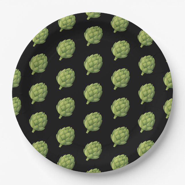 Alcachofas Paper Plates (Front)