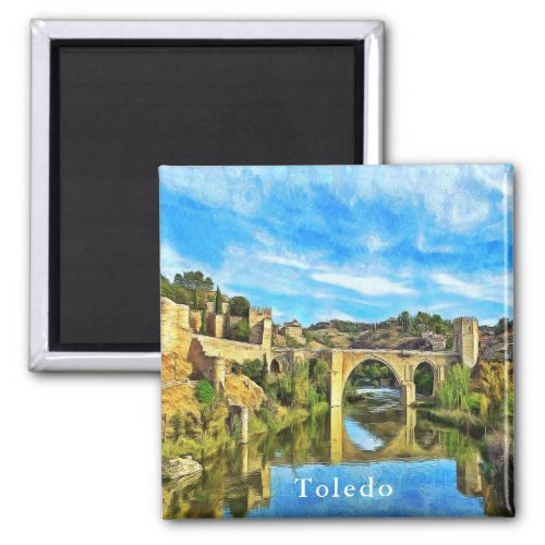 Alcantara Bridge in Toledo Magnet