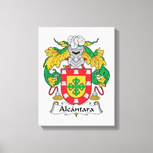 Alcantara Family Crest Canvas Print
