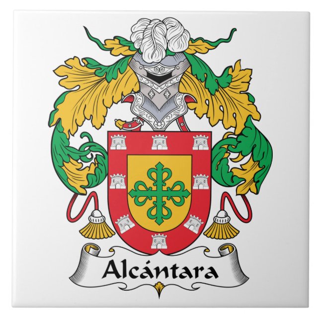 Alcantara Family Crest Ceramic Tile (Front)