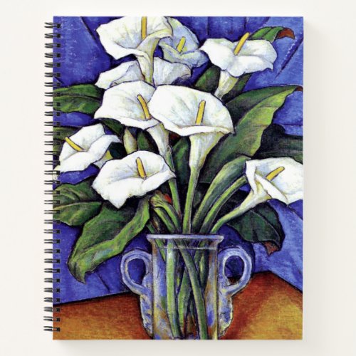 Alcatraces floral painting notebook