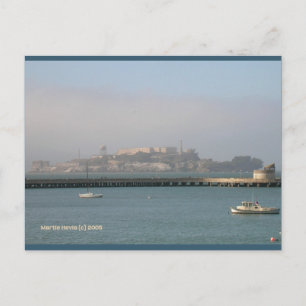 Alcatraz   Blue Beach Song™ Postcard
