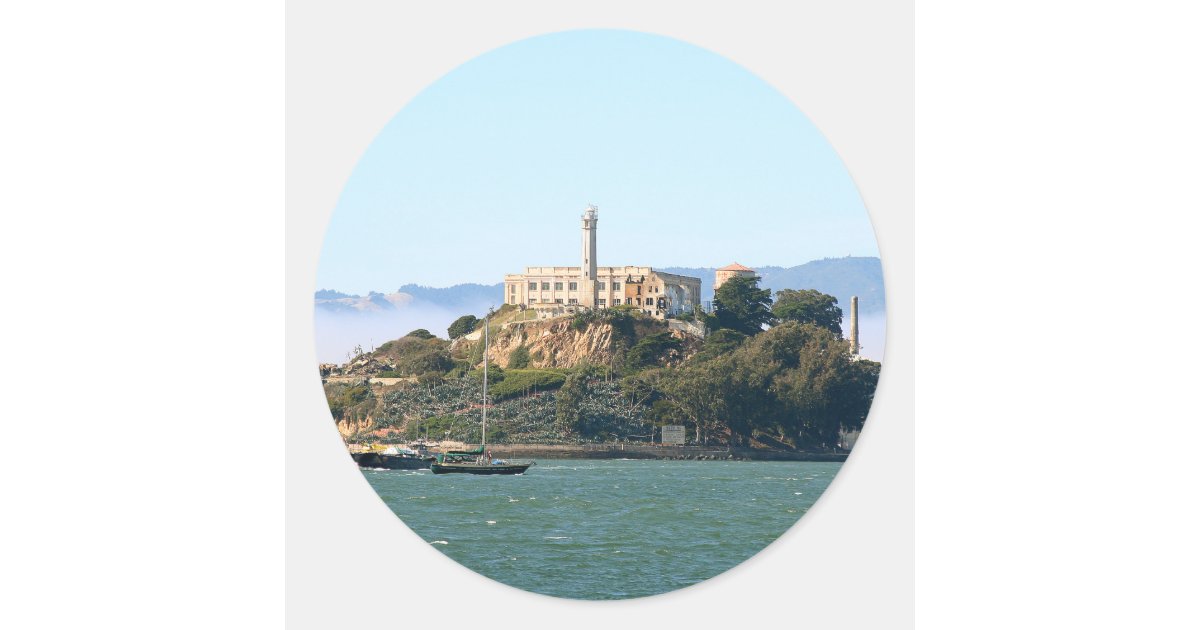 Alcatraz Classic Round Sticker | Zazzle