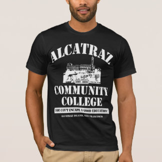 ALCATRAZ COMMUNITY COLLEGE #3 WHT. T-Shirt