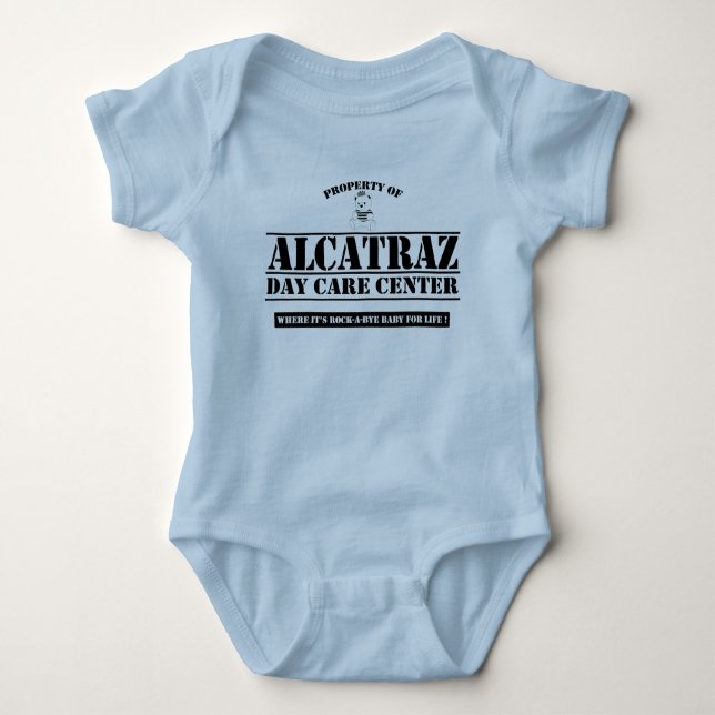 ALCATRAZ DAYCARE-1 BABY BODYSUIT (Front)