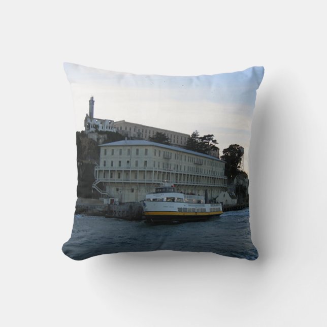 Alcatraz Island 3 Throw Pillow (Front)