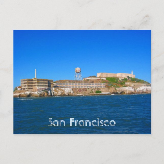 alcatraz island bay postcard (Front)