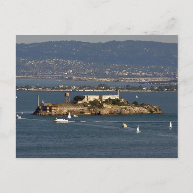 Alcatraz Island in San Francisco  Bay Area Postcard (Front)