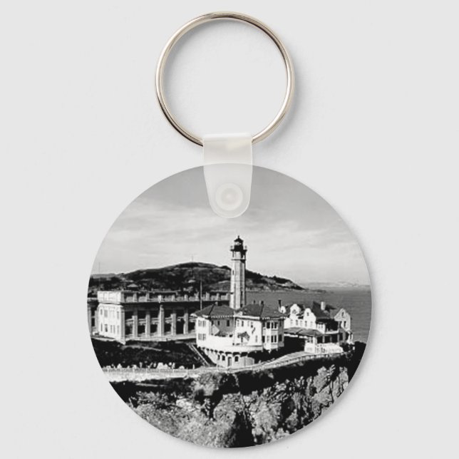 Alcatraz Island Lighthouse Keychain (Front)